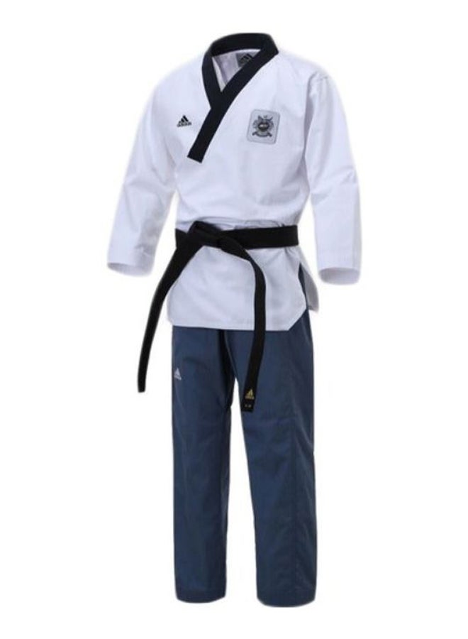 Taewondo Poomsae Adult Female Uniform - White/L.Blue, 170cm