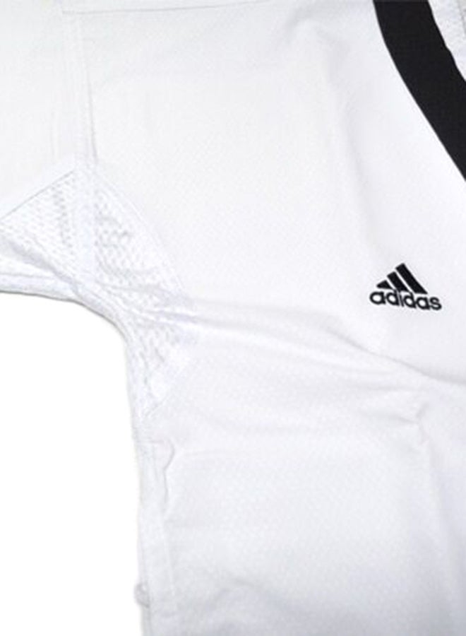 ADI-FIGHTER Taekwondo Uniform - White/Black, 140cm 140cm