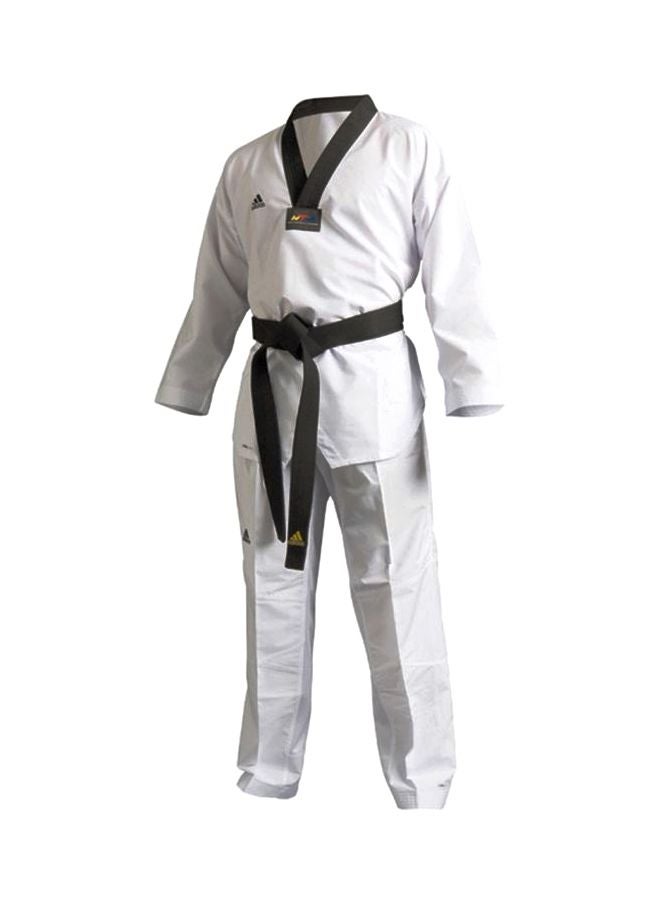 ADI-FIGHTER Taekwondo Uniform - White/Black 170cm