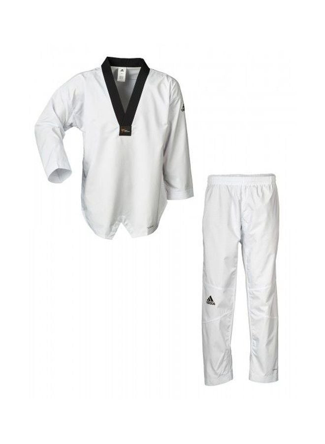 ADI-FIGHTER Taekwondo Uniform - White/Black 170cm