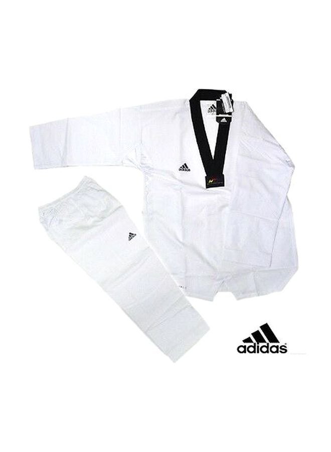 ADI-FIGHTER Taekwondo Uniform - White/Black, 180cm 180cm