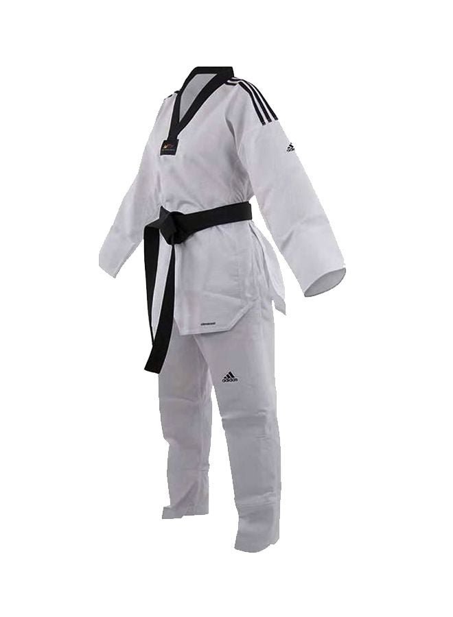 Taekwondo Lady Dobok Uniform - White/Black 180cm