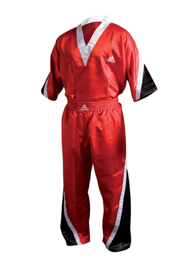 Team Uniform Martial Arts Suit Set Red/Black/White 110cm