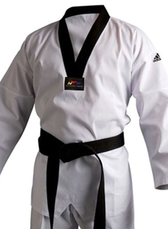 Adi Club III Martial Arts Suit Set - White/Black 190cm