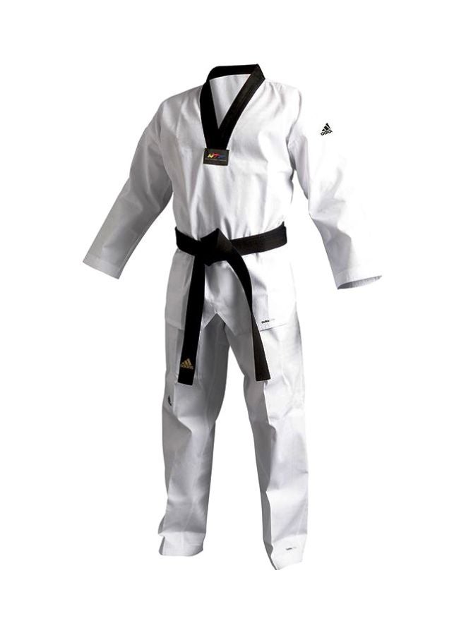 ADI-FLEX Taekwondo Uniform - White/Black, 140cm 140cm