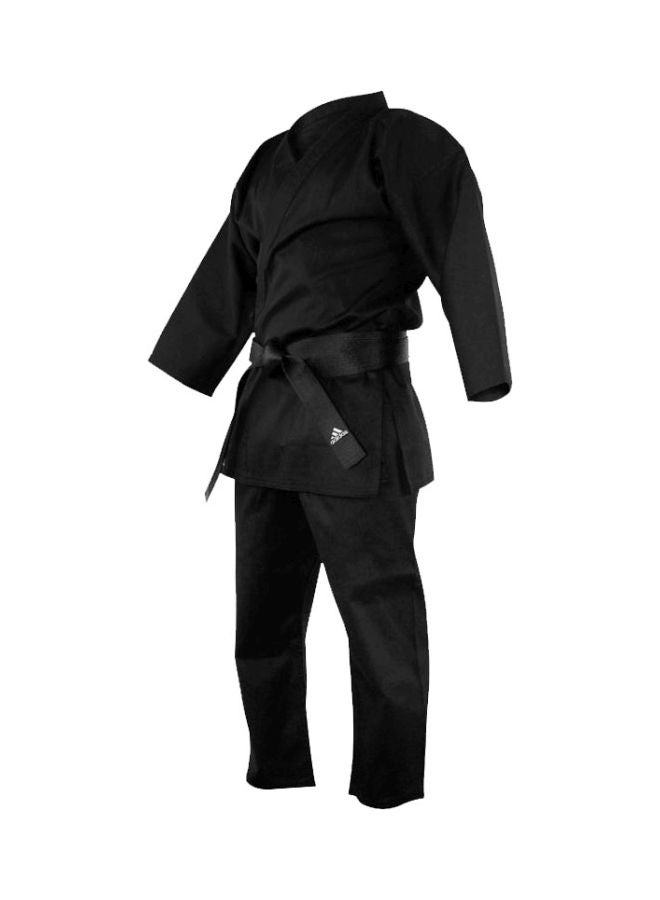 Non-WKF Bushido Karate Uniform - Black, 110cm 110cm