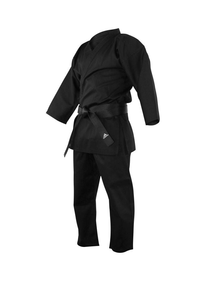 Non-WKF Bushido Karate Uniform - Black, 170cm 170cm