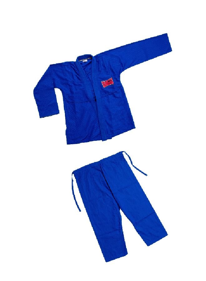 UAEJJ Jiu Jitsu Kimono Karate and Martial Arts Dress for Beginners Adults (Blue)