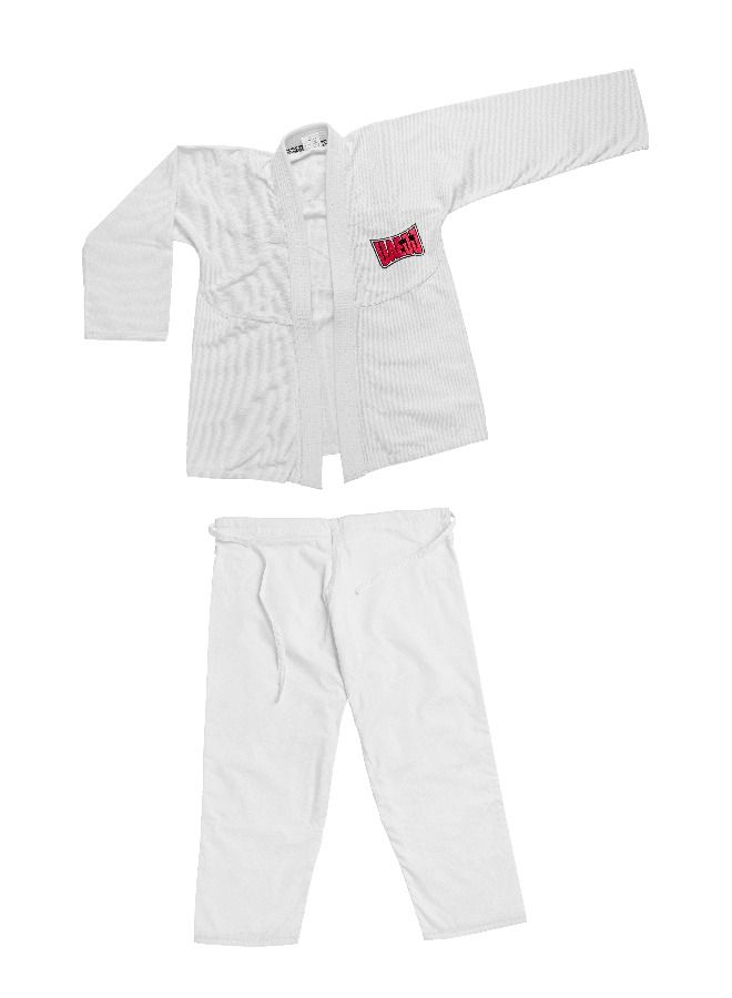 UAEJJ Jiu Jitsu Kimono Karate & Martial Arts Dress for Beginners Adults (White)