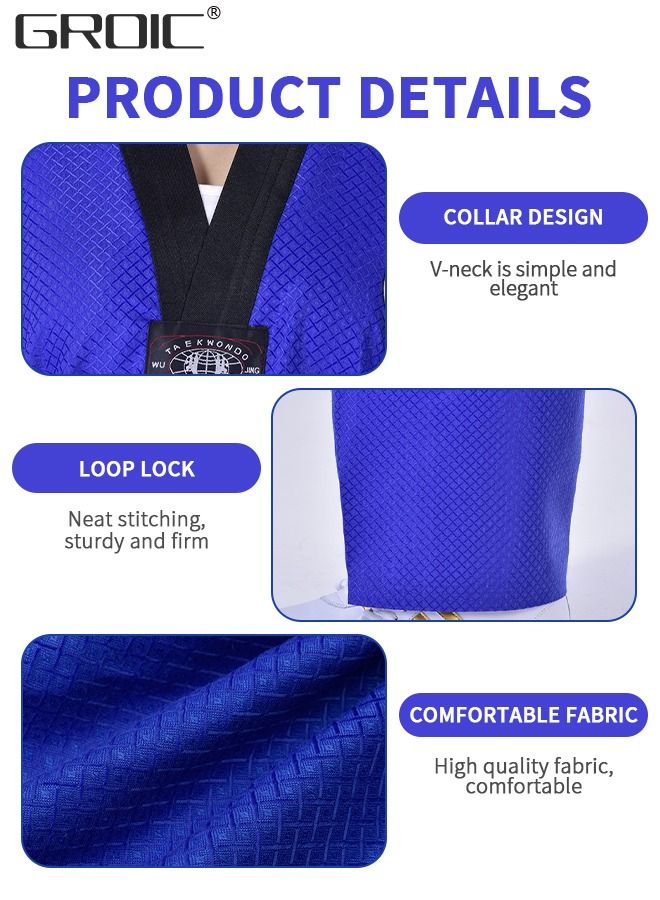 Taekwondo Suit,Brazilian BJJ Gi Jiu Jitsu Gi for Adults Gi Uniform Durable Pant & Jacket,Sports Training Clothes Parts