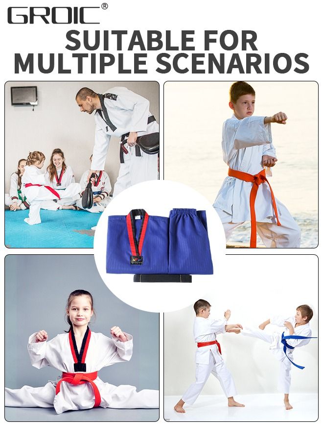 Taekwondo Suit,Brazilian BJJ Gi Jiu Jitsu Gi for Child Kids Gi Uniform Durable Pant & Jacket,Sports Training Clothes Parts