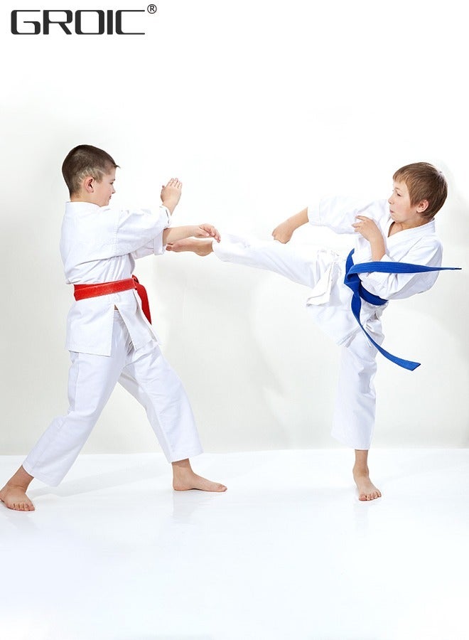 Taekwondo Suit,Brazilian BJJ Gi Jiu Jitsu Gi for Child Kids Gi Uniform Durable Pant & Jacket,Sports Training Clothes Parts