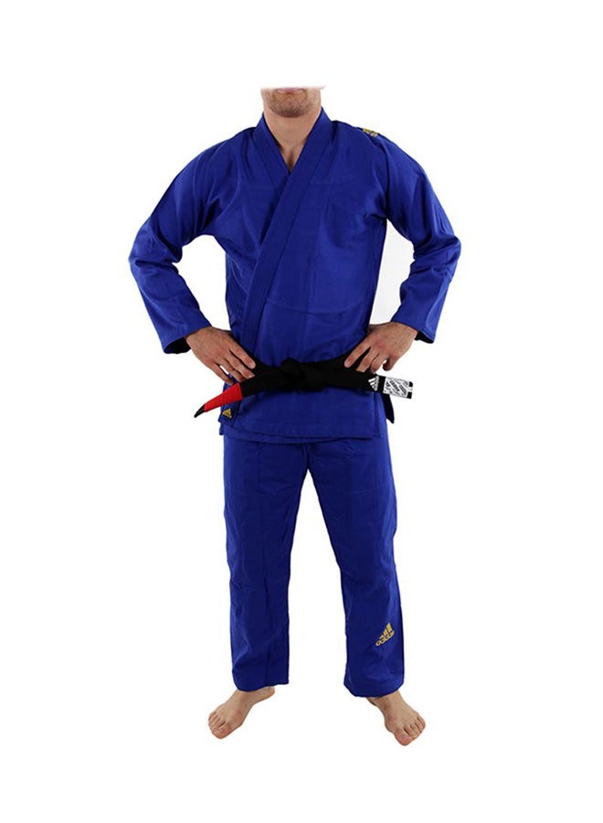 Challenge Brazilian Tie-Knot Jiu-Jitsu Suit Set - Blue/Black A4