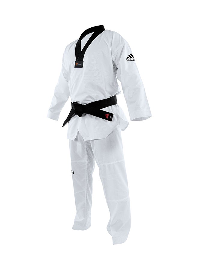 ADI-CONTEST Taekwondo Uniforn - White/Black, 190cm 190cm