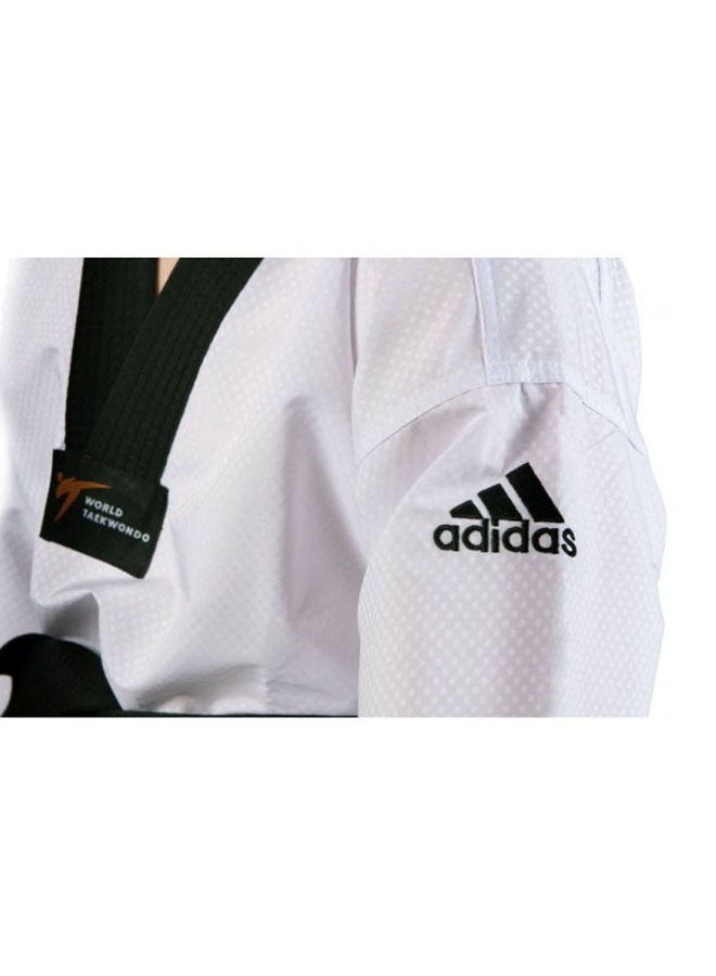 ADI-CONTEST Taekwondo Uniforn - White/Black, 190cm 190cm