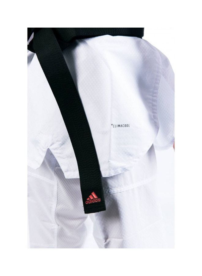 ADI-CONTEST Taekwondo Uniforn - White/Black, 190cm 190cm