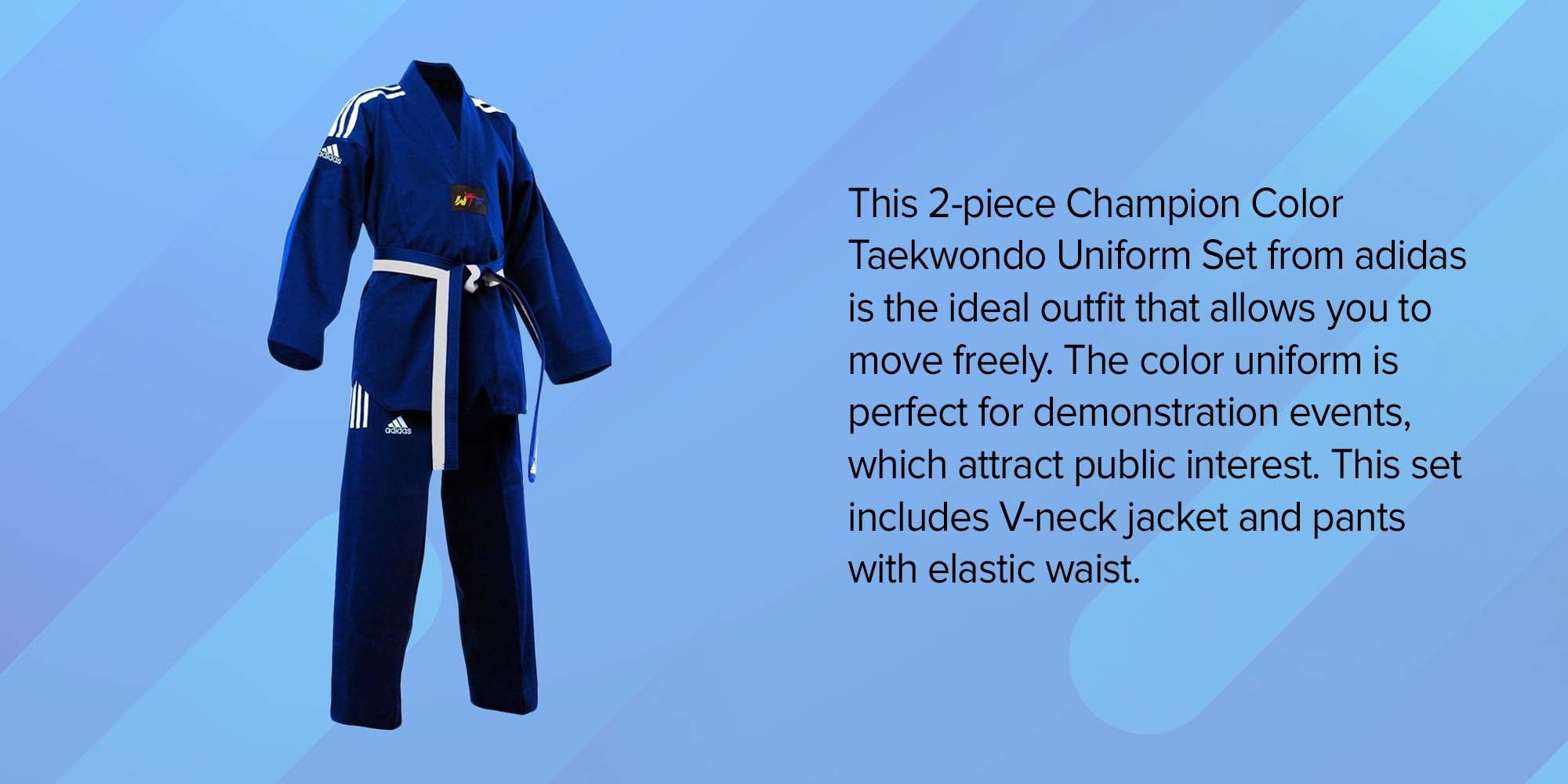 2-Piece Adi-Champion Taekwondo Uniform Set