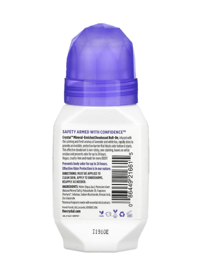 Mineral Deodorant Roll On - Lavender And White Tea Clear 66ml