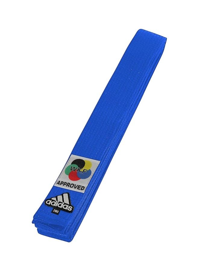 KARATE Elite Belt With WKF Logo - Blue 280cm