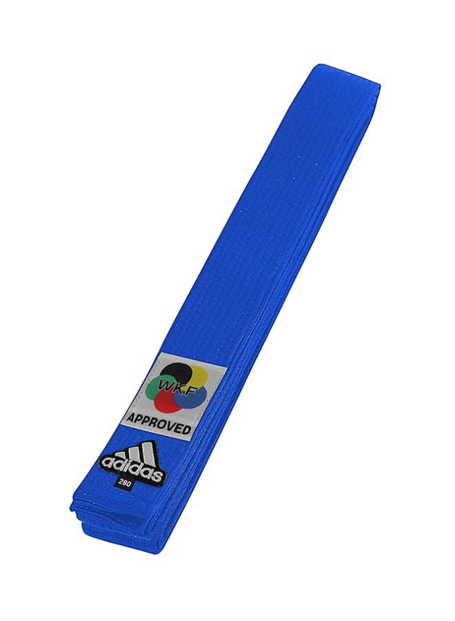 KARATE Elite Belt With WKF Logo - Blue