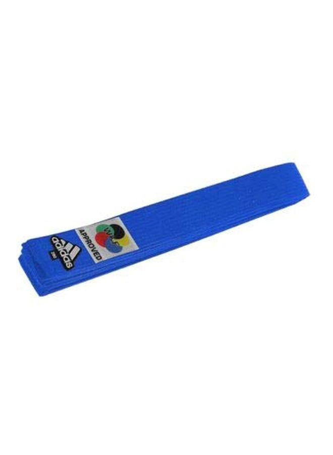 KARATE Elite Belt With WKF Logo - Blue