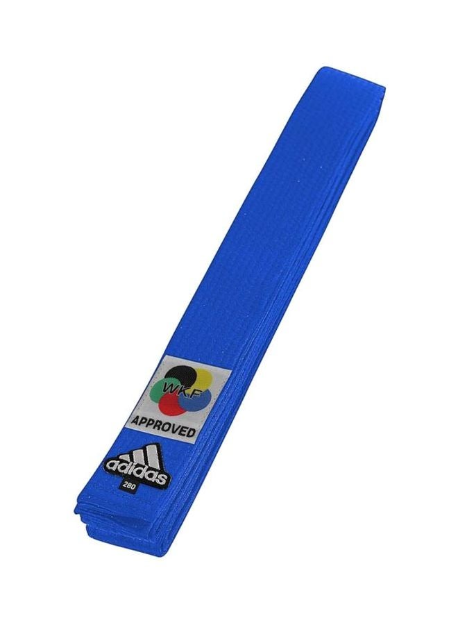 KARATE Elite Belt With WKF Logo - Blue 320cm