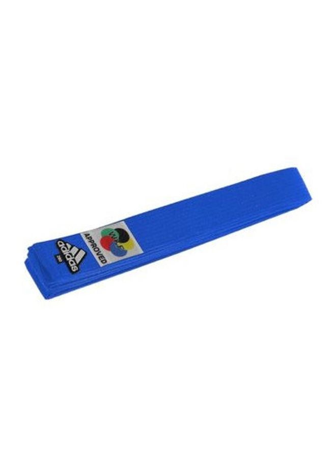 KARATE Elite Belt With WKF Logo - Blue 320cm