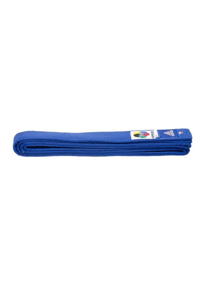 KARATE Elite Belt With WKF Logo - Blue 320cm