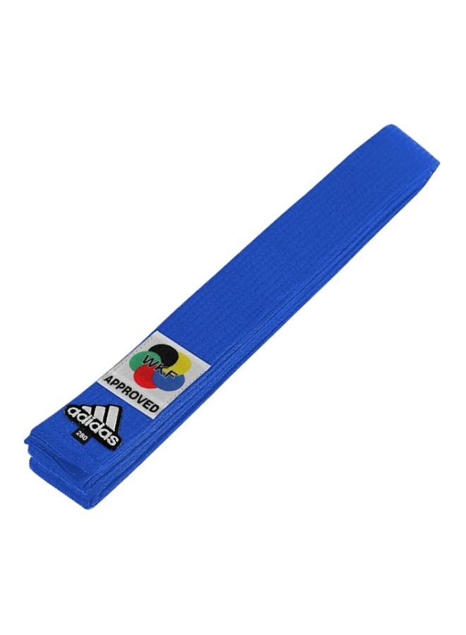 KARATE Elite Belt With WKF Logo - Blue 260cm