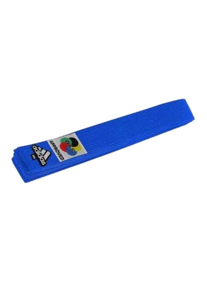 KARATE Elite Belt With WKF Logo - Blue 260cm