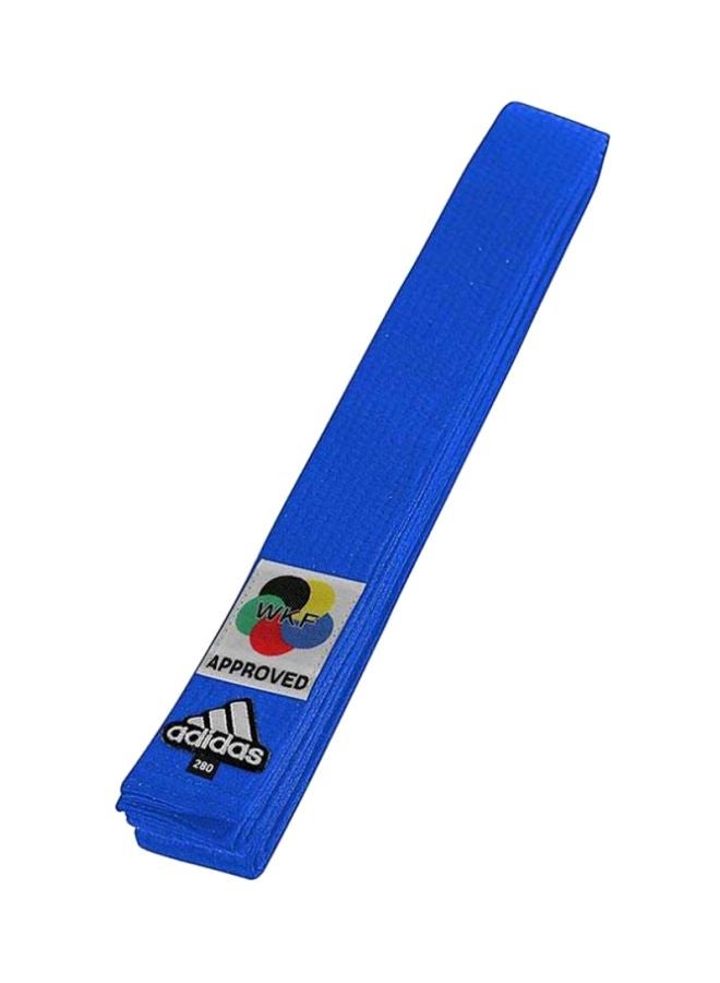 KARATE Elite Belt With WKF Logo - Blue 240cm