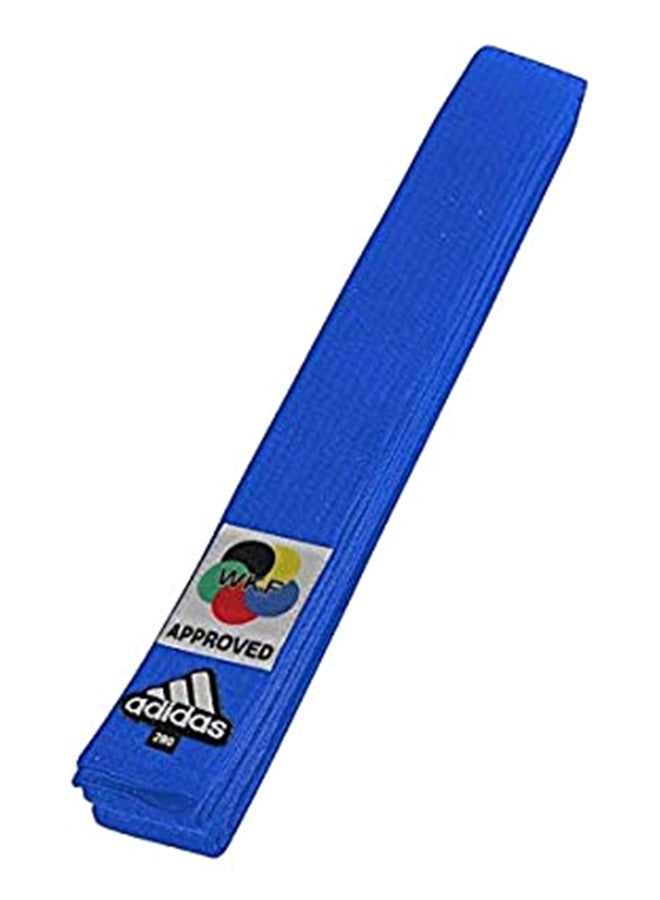 KARATE Elite Belt With WKF Logo - Blue 280cm