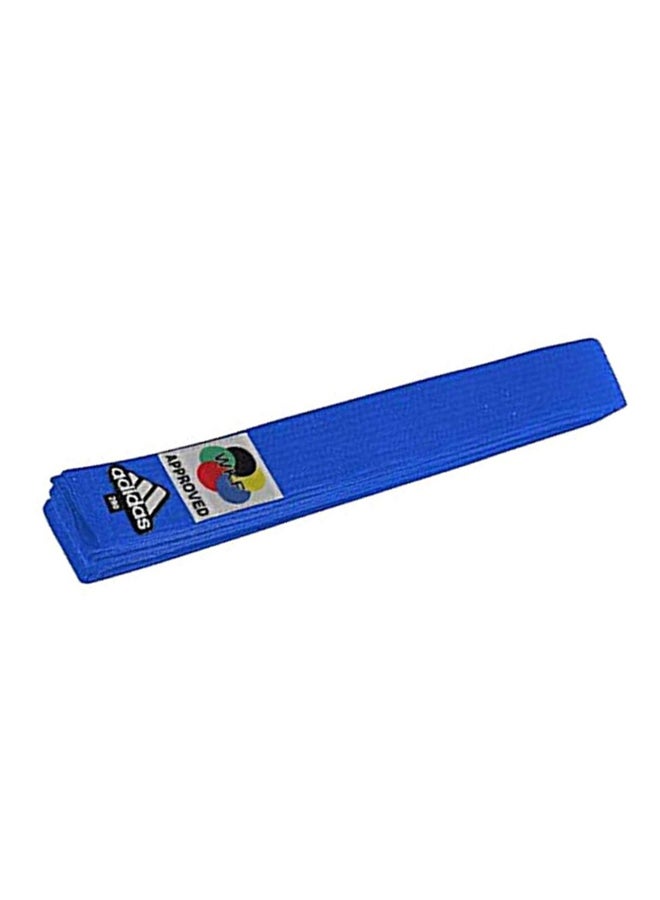 KARATE Elite Belt With WKF Logo - Blue 280cm