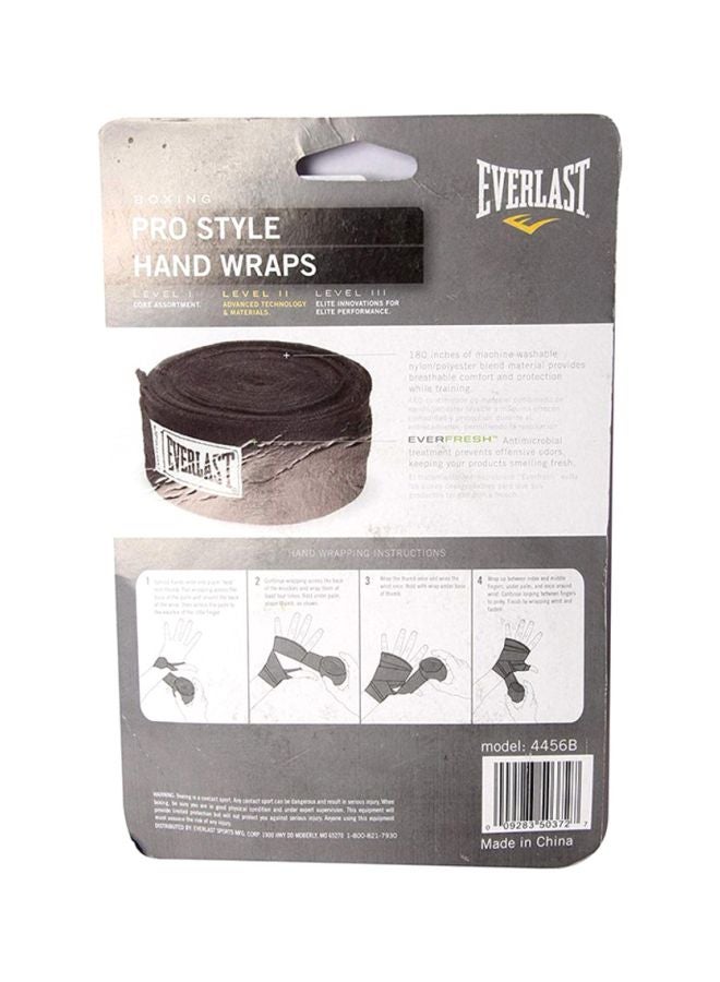 Flexcool Boxing Hand Wrap Black 180inch