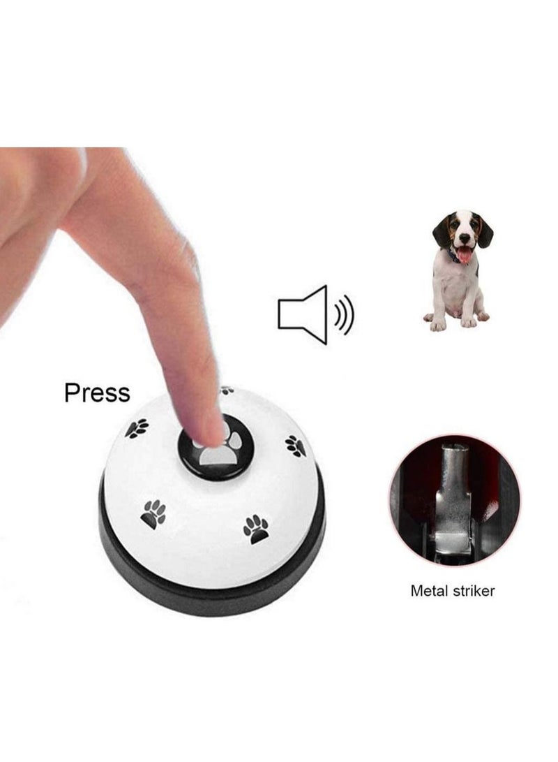 Dog Door Bell and Press Bell, Adjustable Toilet Training Interaction Cat Nylon Steel Material for Housing Pet Press, Set of 2