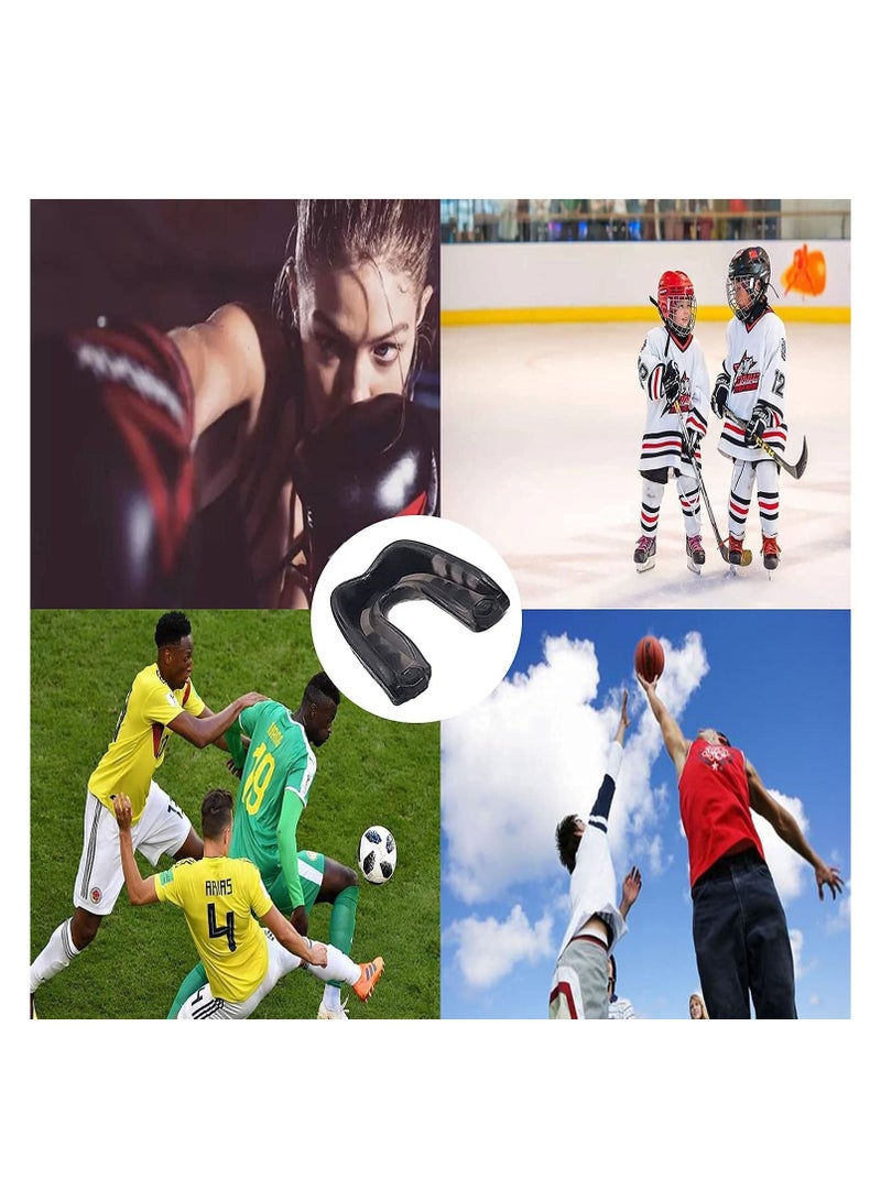 2Pcs Football Mouth Guard with Strap Soft Youth Mouth Guard Football Mouthpiece Professional Mouth Guard Sports for Boxing MMA Lacrosse Goggles Rugby  Basketball