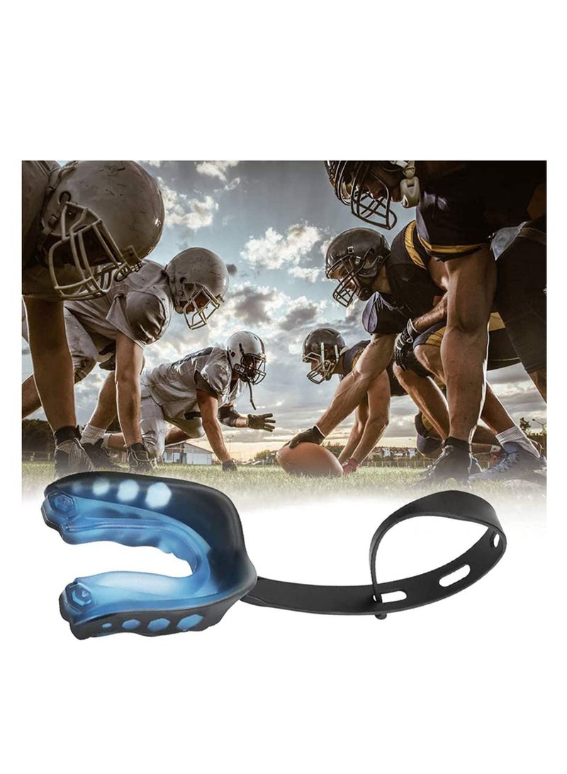 2Pcs Football Mouth Guard with Strap Soft Youth Mouth Guard Football Mouthpiece Professional Mouth Guard Sports for Boxing MMA Lacrosse Goggles Rugby  Basketball