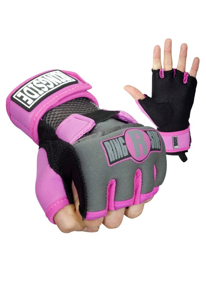 Gel Boxing Mma Hand Wraps, Small, Pink;Black