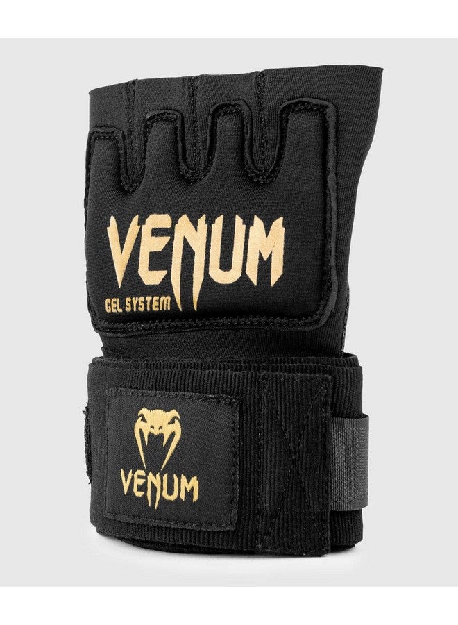 Unisex Adult Gel Handwrap, Black;Gold, Large Us