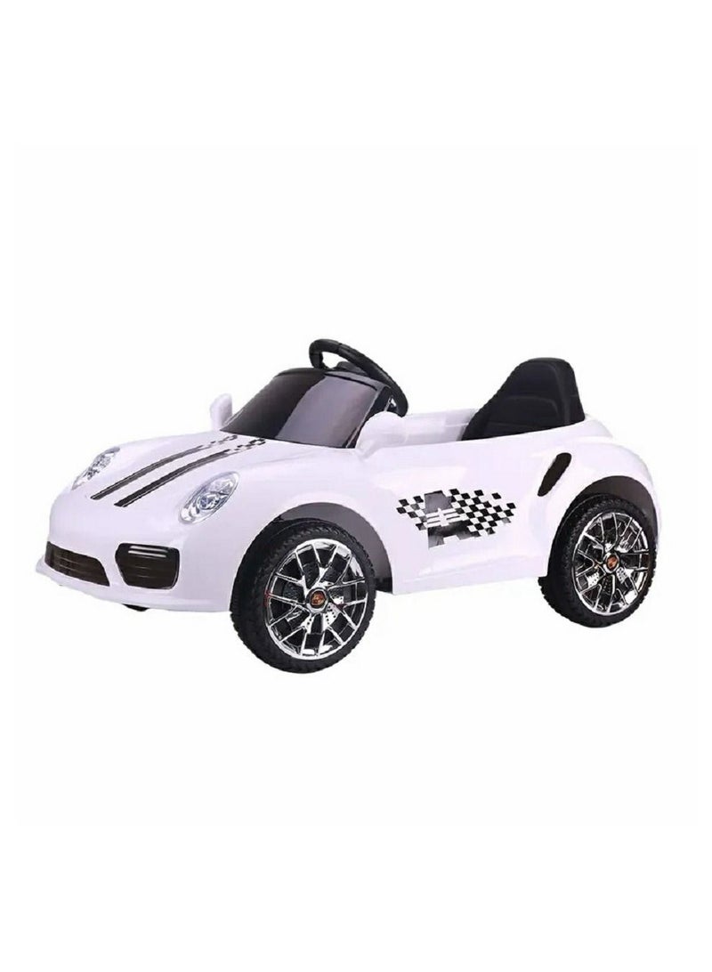 RBWTOYS - Ride On Car Kids Ride On 2Wheel Car Remote Control Dual motor, S2988 (WHITE) 104X53.5X56CM