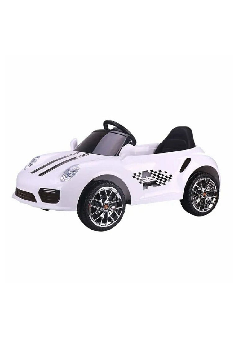 RBWTOYS - Ride On Car Kids Ride On 2Wheel Car Remote Control Dual motor, S2988 (WHITE) 104X53.5X56CM