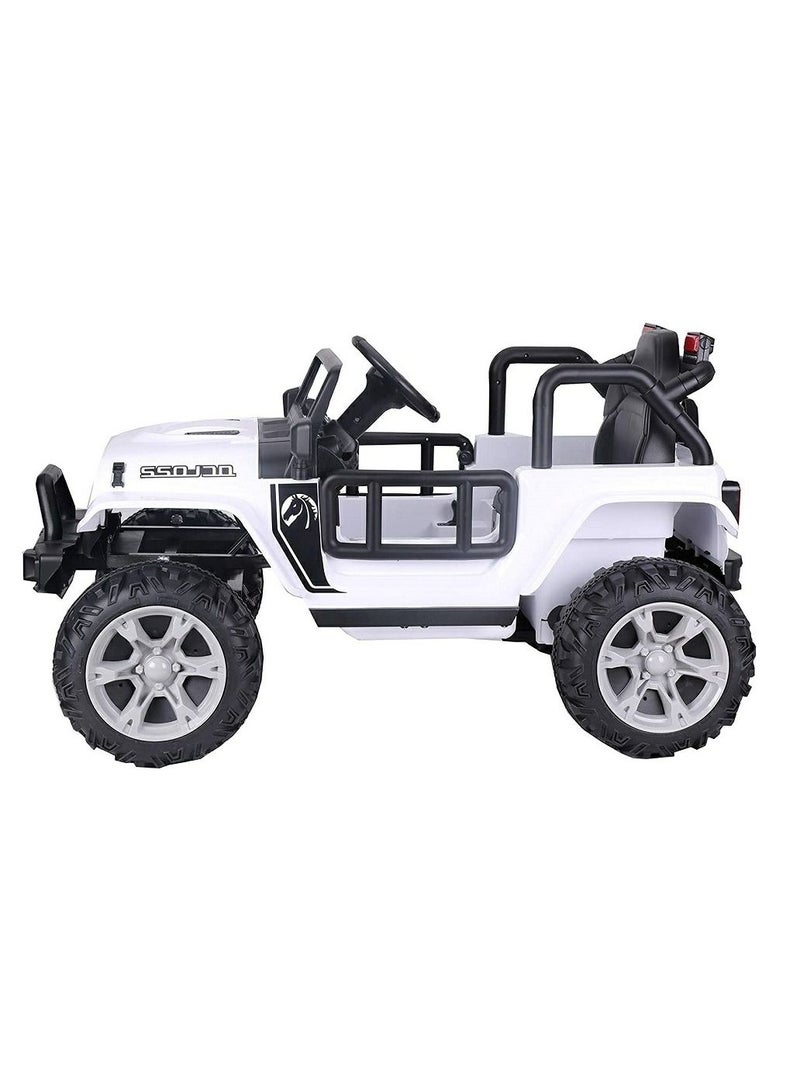 RBWTOYS - Power Electric 4wheel Motorcar for kids Ride S605 (WHITE) 120x64x47cm.