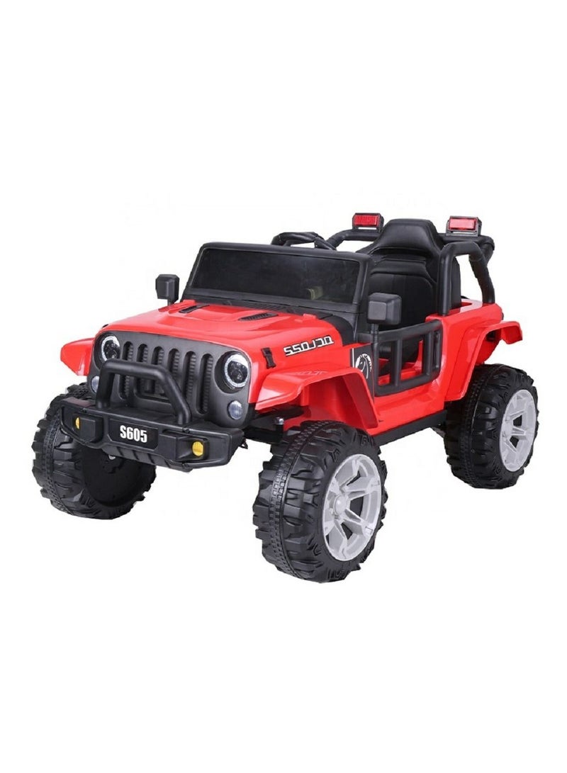 RBWTOYS - Power Electric 4wheel Motorcar for kids Ride S605 (RED) 120x64x47cm.