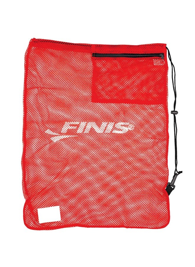 Mesh Gear Bag Mesh Swim Bag For Swim Gear And Accessories Pool Bag To Hold Goggles Swim Fins And Snorkels Red