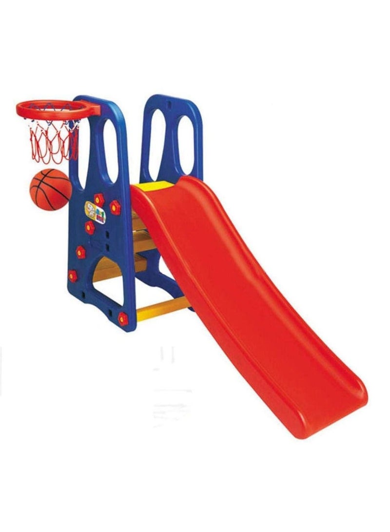 RBWTOYS 2 in 1 Slide with Baskeet Hoop. RW-16343.