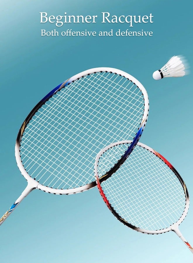 Badminton Rackets for Outdoor Backyard Games Including 2 Rackets and 3 Badminton Shuttlecocks Lightweight Badminton Racquets for Beginners