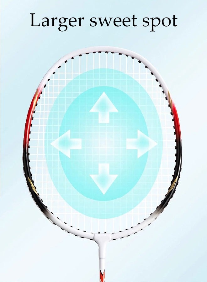 Badminton Rackets for Outdoor Backyard Games Including 2 Rackets and 3 Badminton Shuttlecocks Lightweight Badminton Racquets for Beginners