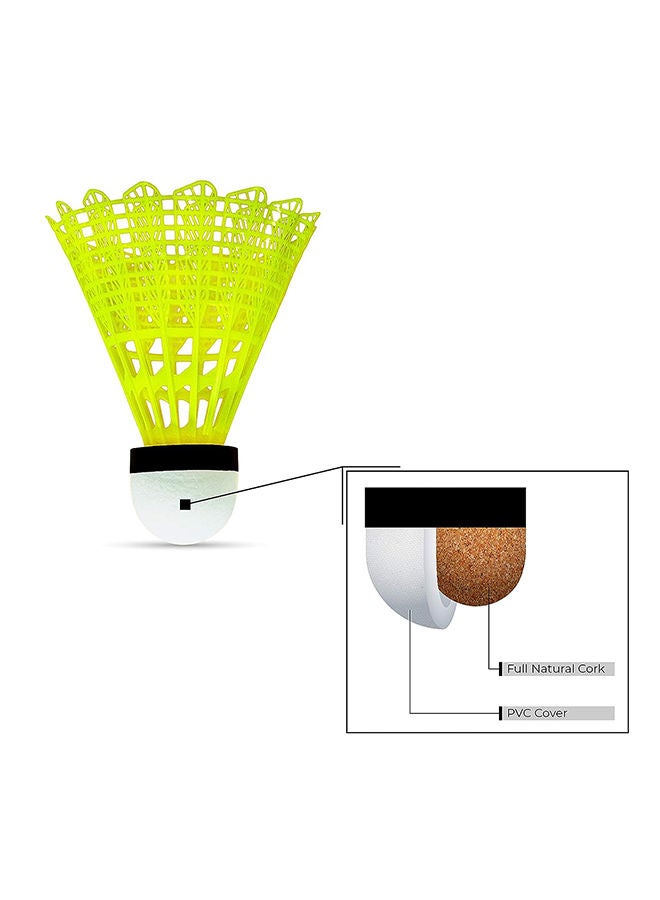 Bolt Gold Badminton Shuttlecock | Material : Nylon   | Slow Speed | High Quality | Natural Cork Base