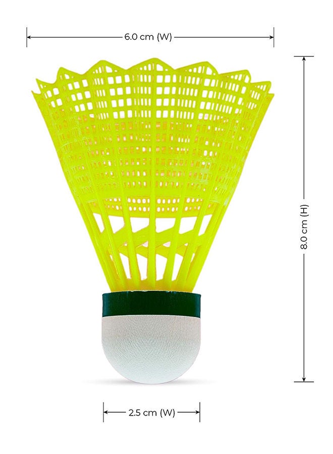 Bolt Gold Badminton Shuttlecock | Material : Nylon   | Slow Speed | High Quality | Natural Cork Base