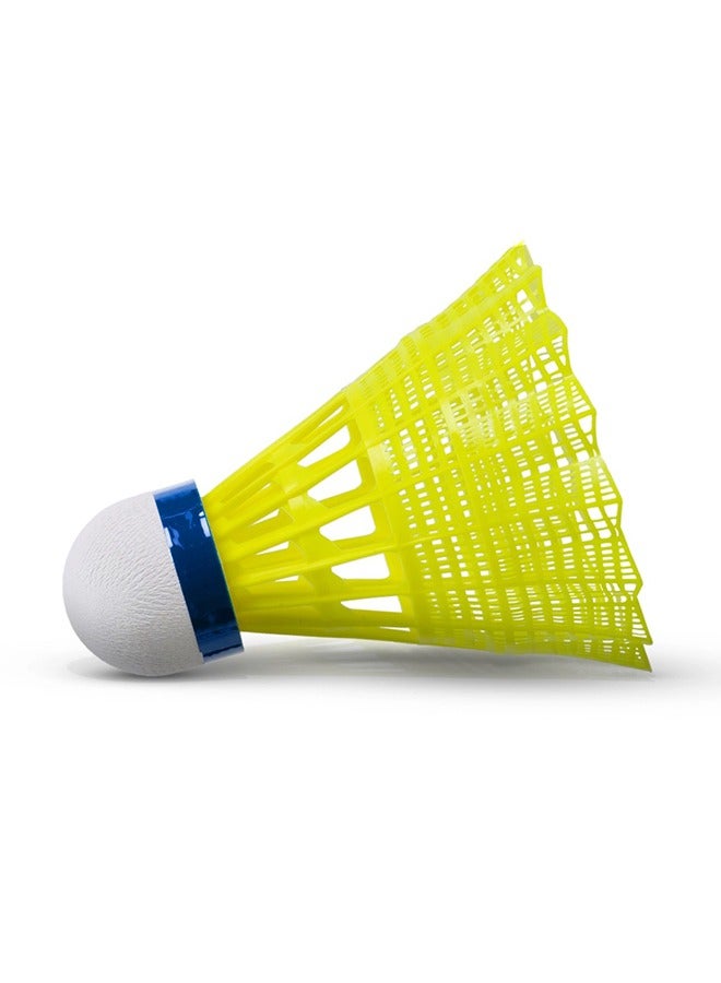 Bolt Xtreme Medium - Nylon Shuttlecock - Pack Of 6 - Yellow/Medium